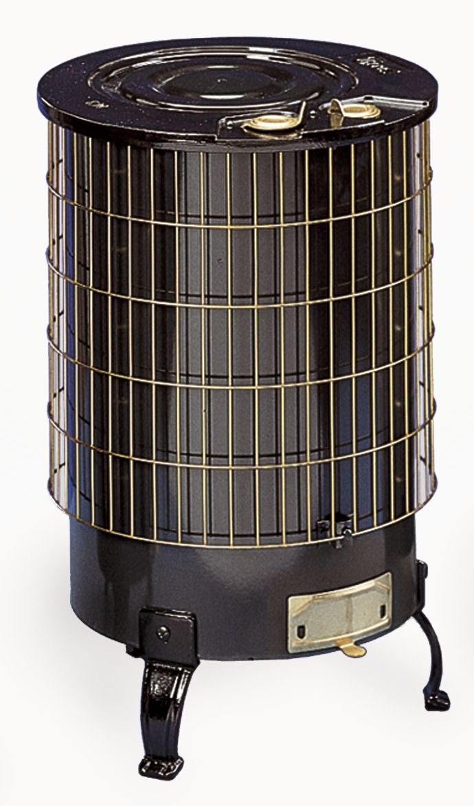 Mixta Nº3 con parrilla y salida horizontal esmaltada en color negro